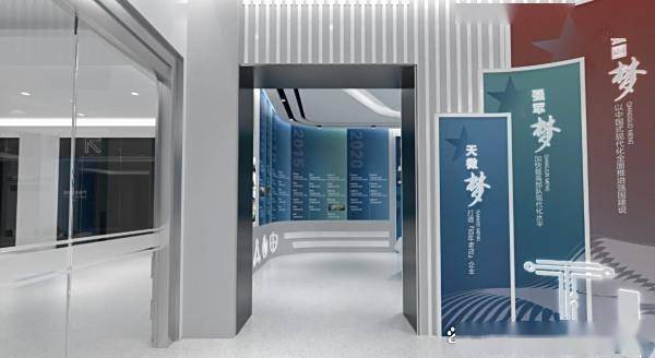 氛围感爆棚科技文化墙设计让企业空间更具科技感